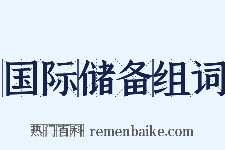 国际储备组词是什么意思的图片